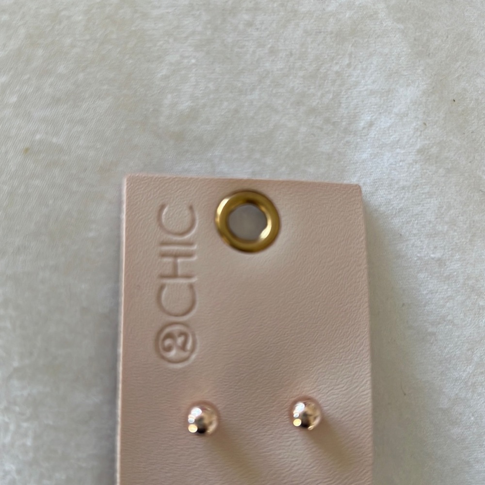 Gold metal colored studs